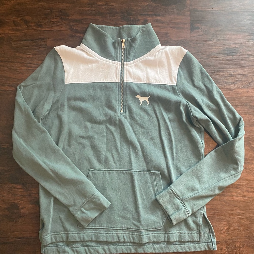 Pink quarter zip